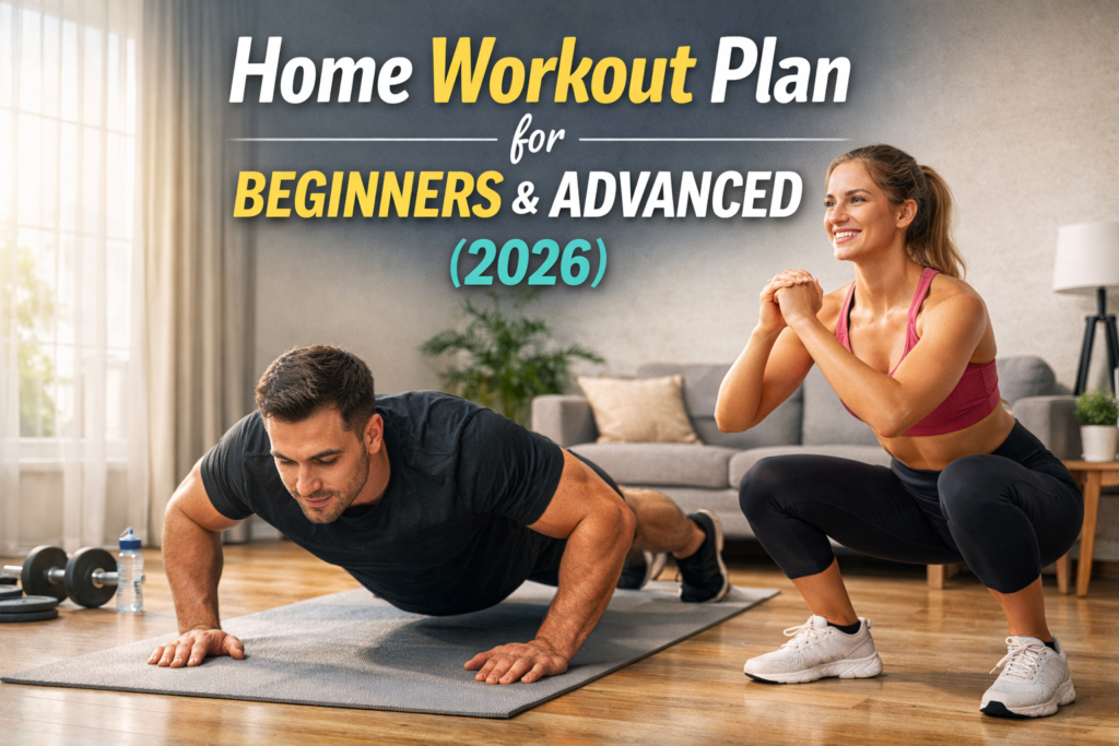 Home Workout Plan for Beginners and Advanced